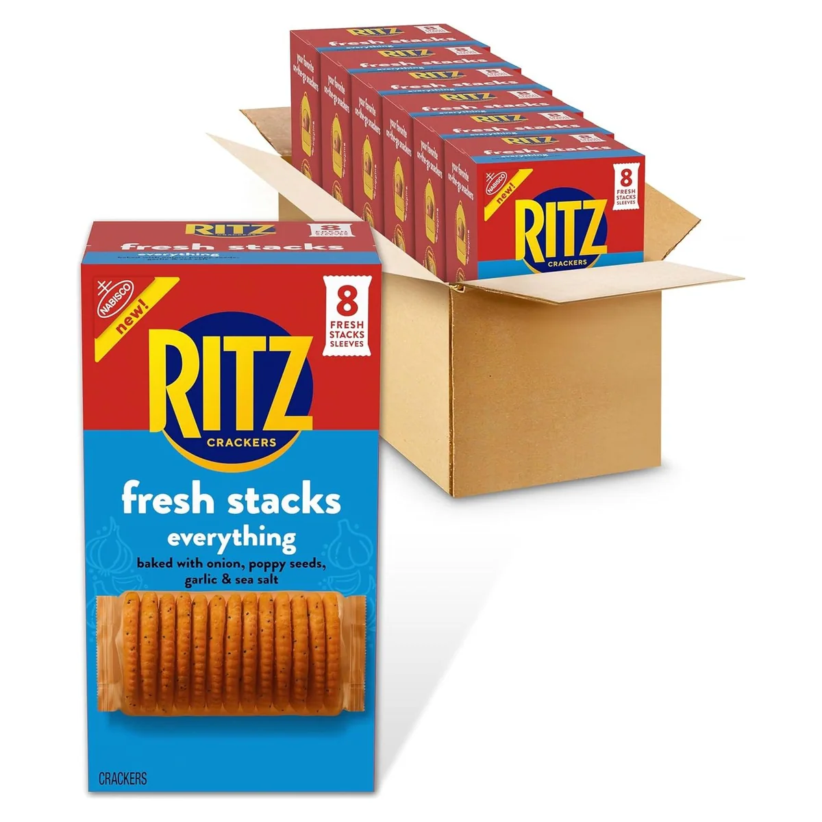 Nabisco RITZ Fresh Stacks Everything Crackers, 48 cracker stacks, photo 1 of 6