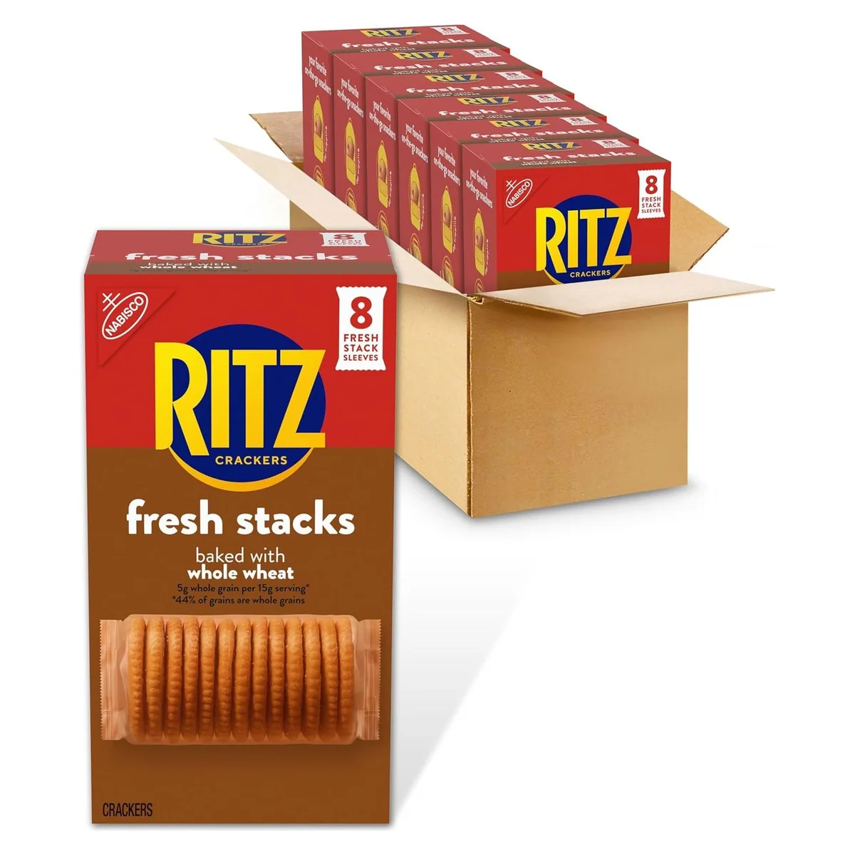Nabisco RITZ Fresh Stacks Whole Wheat Crackers, 48 cracker stacks, photo 1 of 6