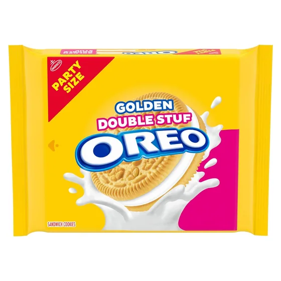 Nabisco OREO Double Stuf Golden Sandwich Cookies, Party Size, 24.95 oz