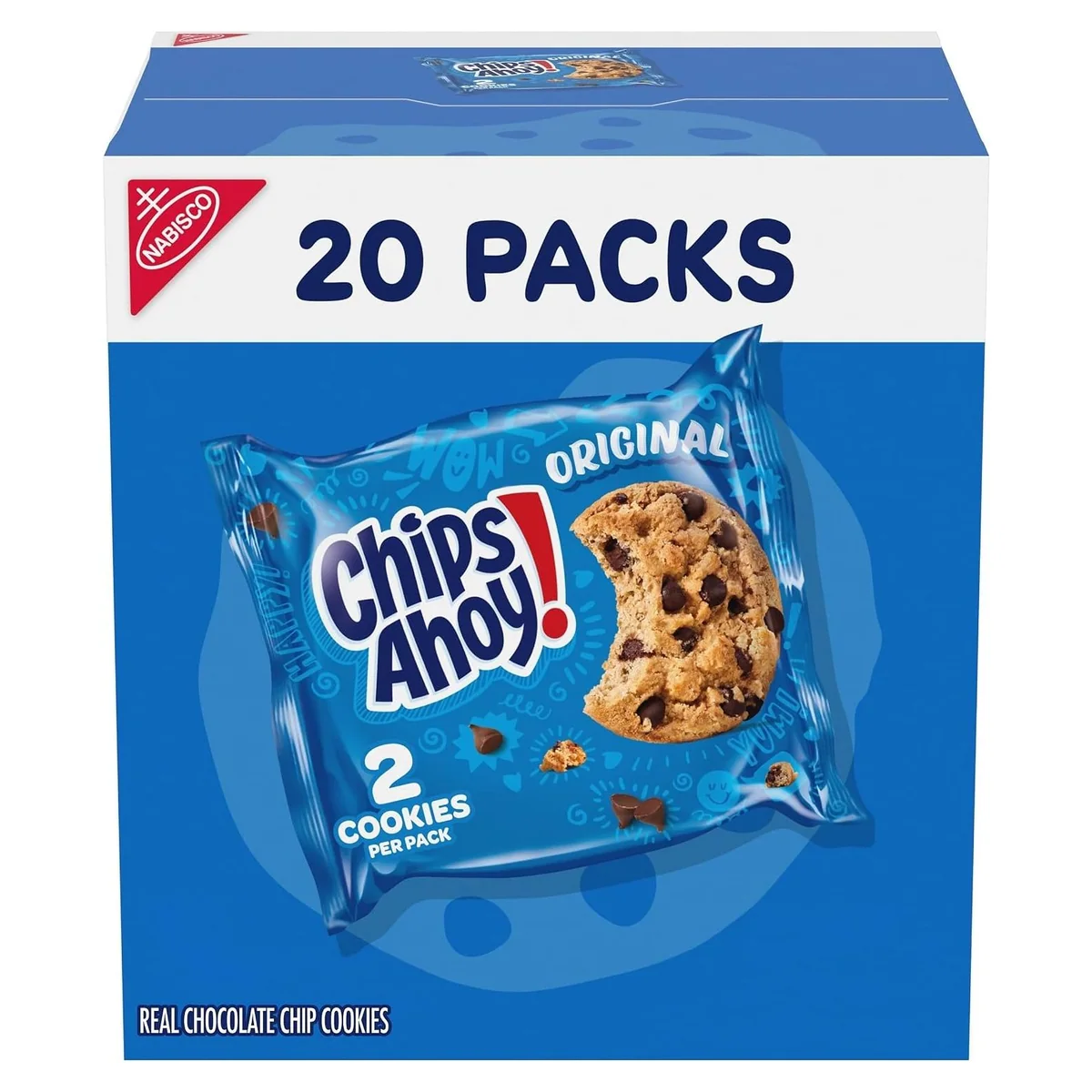 Nabisco CHIPS AHOY! Original Chocolate Chip Cookies, 20 snack packs, photo 1 of 5