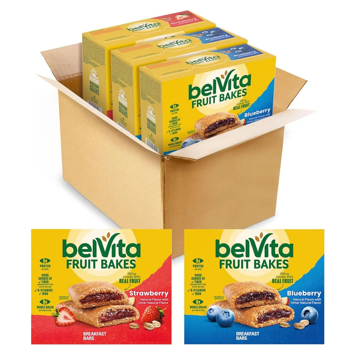 Nabisco belVita Fruit Bakes Variety Pack, 15 packs, photo 1 of 5