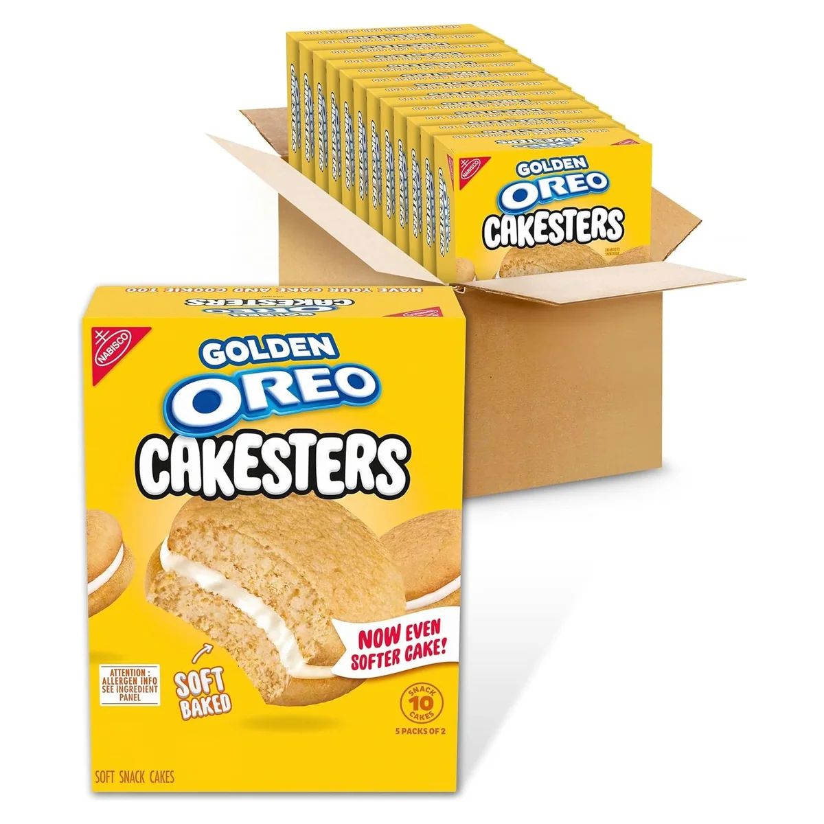 Nabisco OREO Golden Cakesters Soft Snack Cakes, 60 snack packs, photo 1 of 6