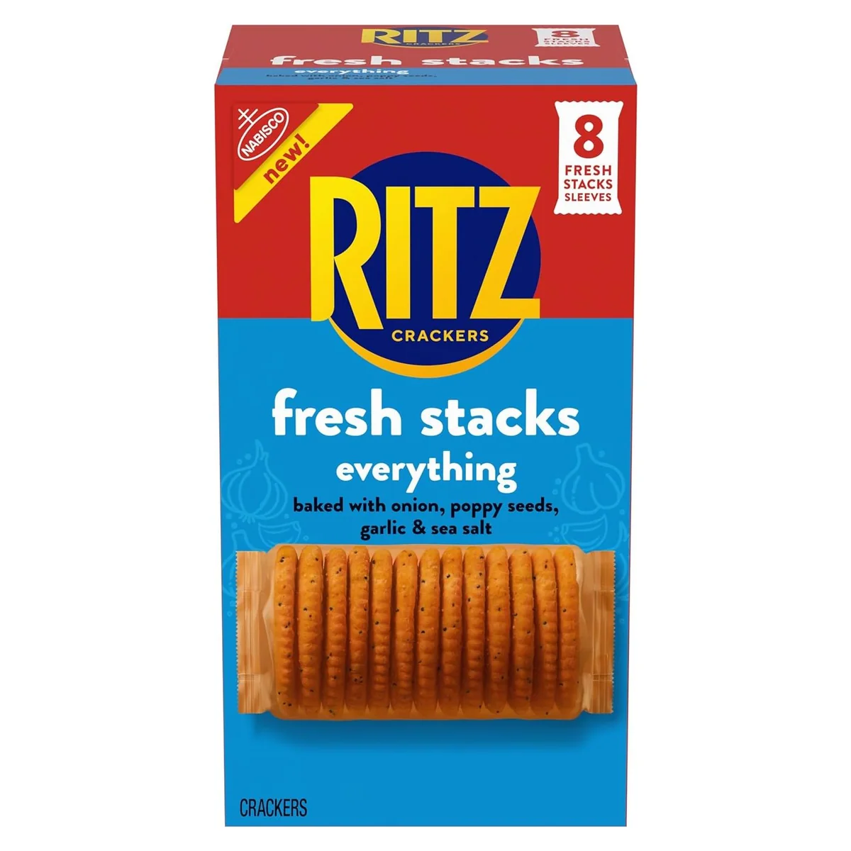 Nabisco RITZ Fresh Stacks Everything Crackers, 8 cracker stacks, photo 1 of 6