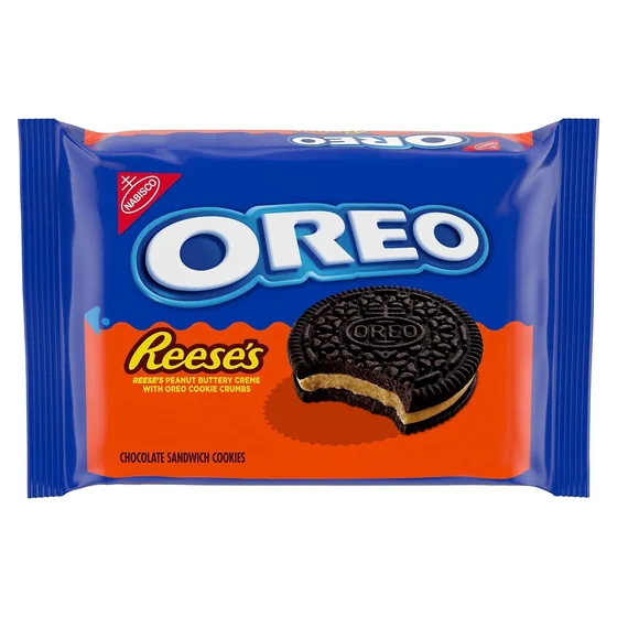 Nabisco OREO REESE'S Peanut Buttery Creme Chocolate Sandwich Cookies, 12.35 oz