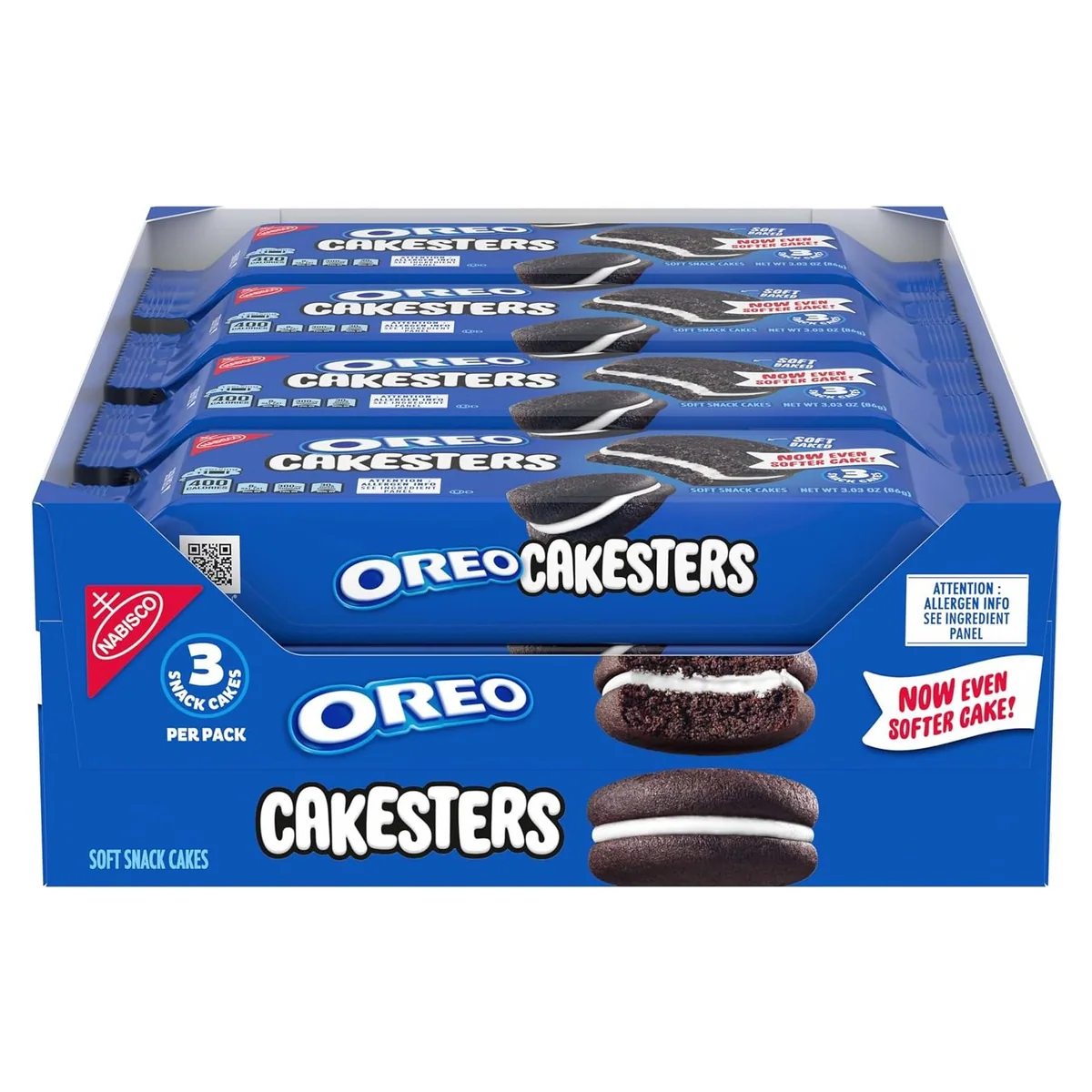 Nabisco OREO Cakesters Soft Snack Cakes, 8 snack packs, 3.03 oz each, photo 1 of 4