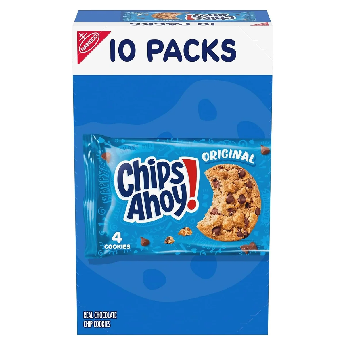 Nabisco CHIPS AHOY! Original Chocolate Chip Cookies, 10 snack packs, 4 cookies each, photo 1 of 4
