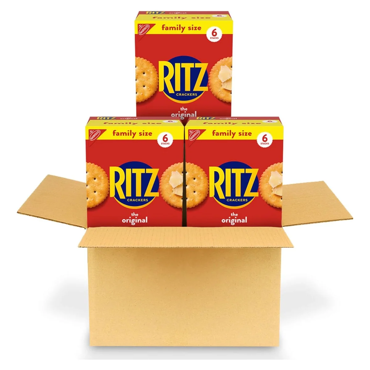 Nabisco RITZ Original Crackers, 3 family size boxes, photo 1 of 5