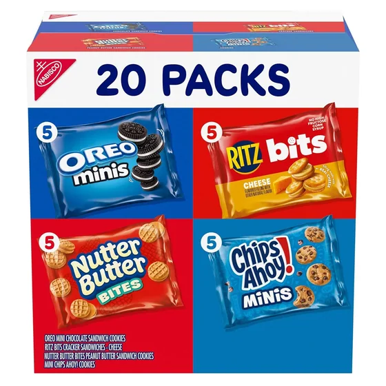 Nabisco Nabisco Snacks Variety Pack, 20 snack packs, 4 kinds
