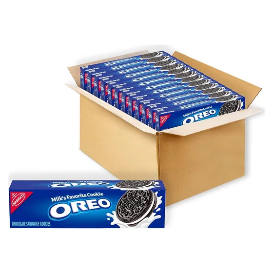 Nabisco OREO Chocolate Sandwich Cookies, 12 × 5.25 oz boxes
