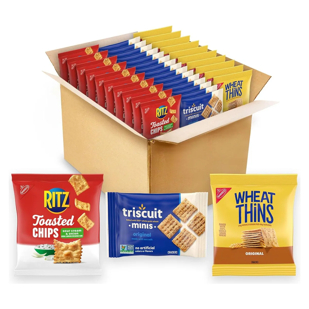 Nabisco Nabisco Crackers Variety Pack, 40 snack packs, 3 kinds, photo 1 of 5