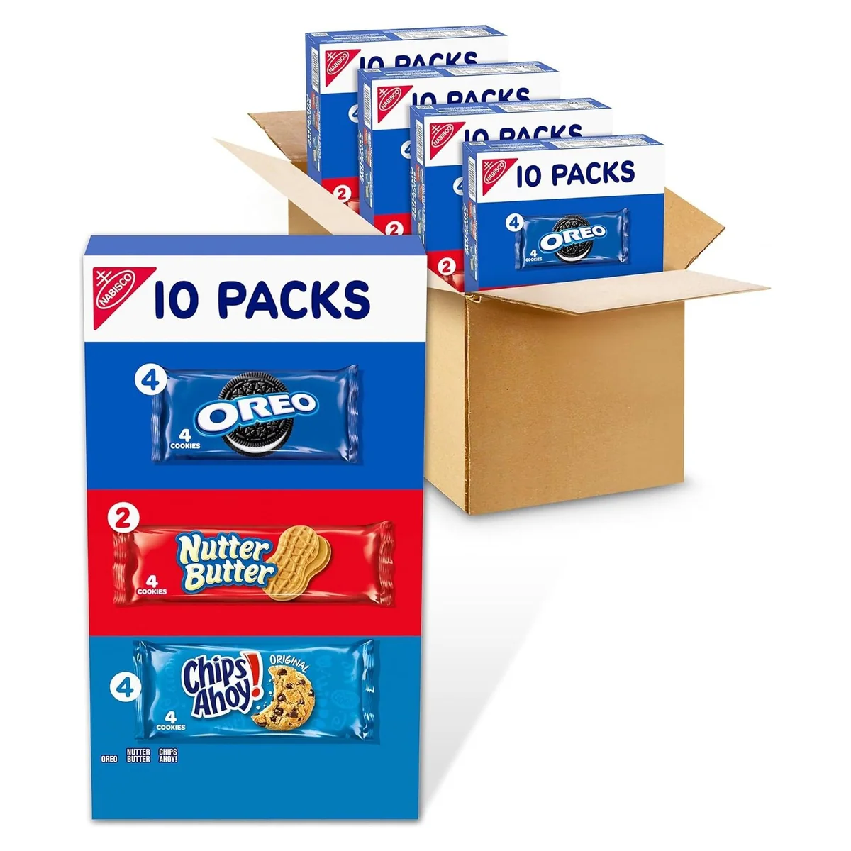 Nabisco Nabisco Cookies Variety Pack, OREO, NUTTER BUTTER, CHIPS AHOY!, 40 snack packs, photo 1 of 6