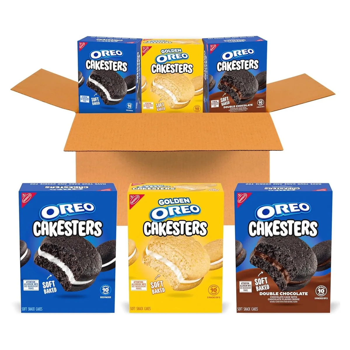 Nabisco OREO Cakesters Soft Snack Cakes Variety Pack, 15 snack packs, photo 1 of 6