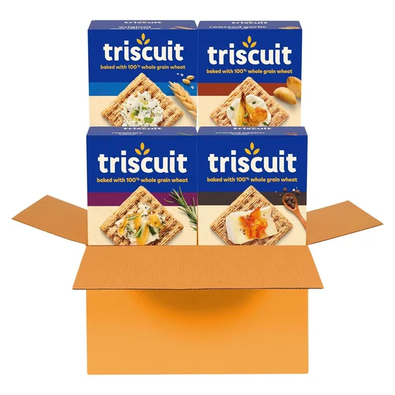 Nabisco TRISCUIT Whole Grain Wheat Crackers 4 Flavor Variety Pack, 4 boxes, 4 kinds